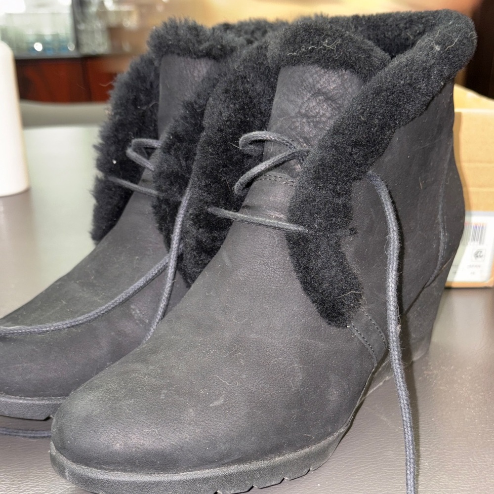 UGG Black Shearling Winter Boots